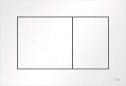 TECE toiletbedieningsplaat nu dubbele volume, glanzend wit, 220 x 150 x 5 mm