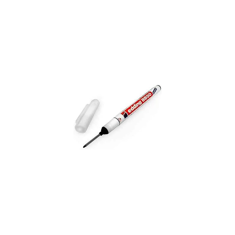 Permanente marker met een zeer fijne verlengde punt van 1 mm.