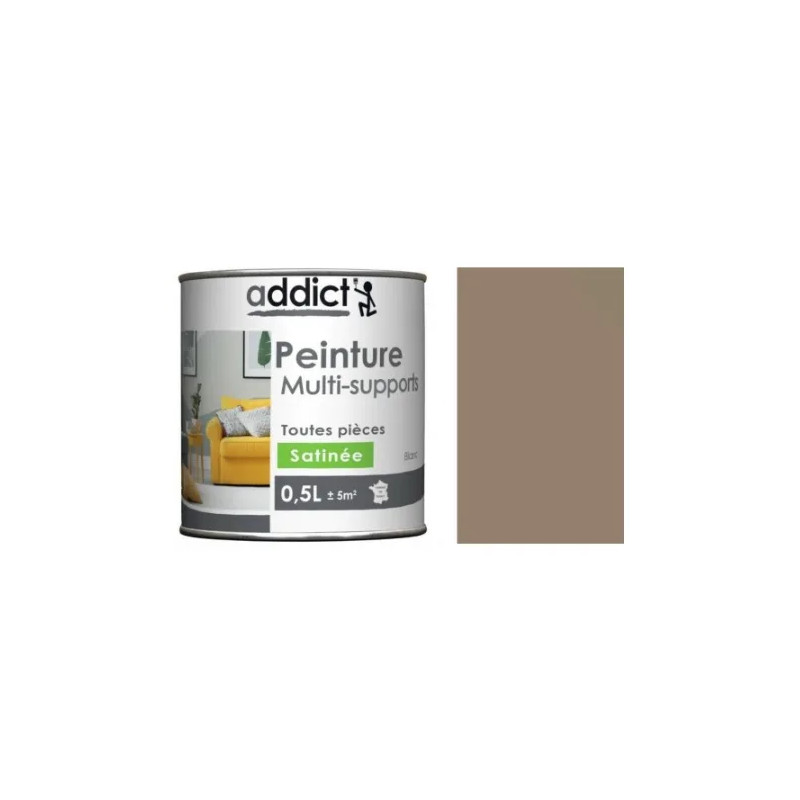 Peinture acrylique multi supports, galet satin, 0,5 litre. Peinture acrylique multi supports, galet satin, 0,5 litre.