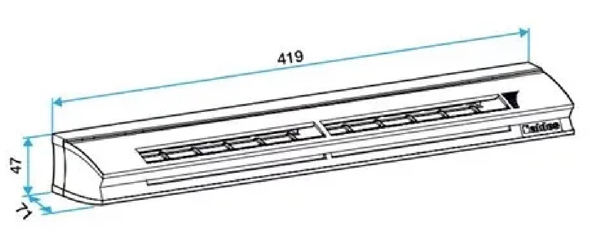 Entrée d\'air hygroréglable gamme EHL L, socle acoustique.