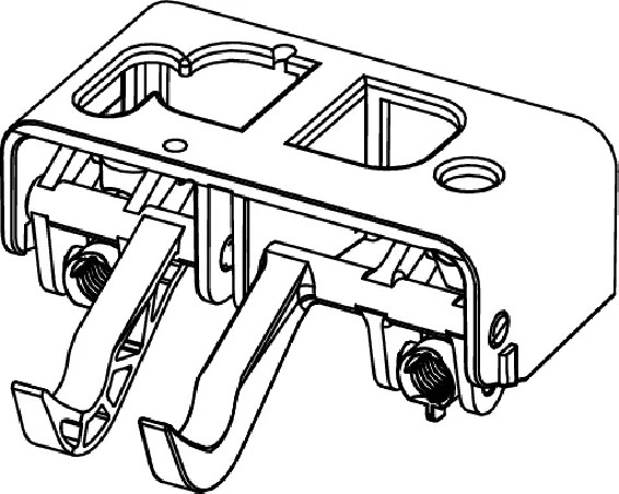 Actuating lever mechanism for TECE A2 flush mechanism 9820223