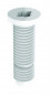M12 witte PVC schroef voor centrale bevestiging van Valentin gootsteenafvoer, set van 2