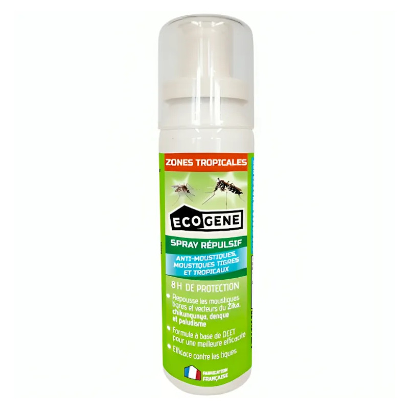 DEET afstotende spray tegen muggen, ook tegen tijgers, tropische gebieden 100 ml