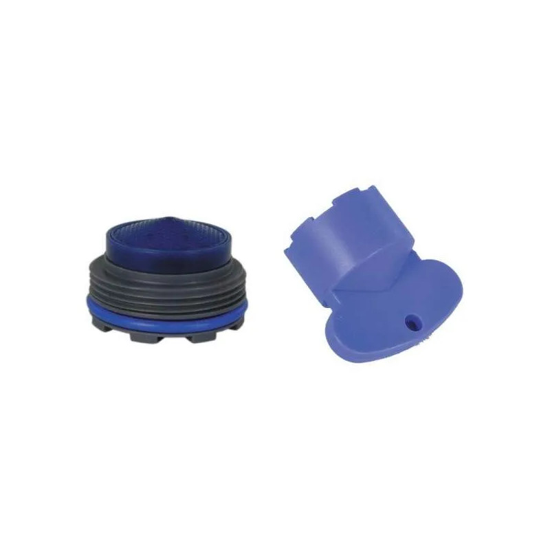 Onzichtbare anti-kalk mousseur M21.5x100 met sleutel.