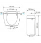 Opbouw WC-tank Top Rondo H pneumatische afstandsbediening, wit