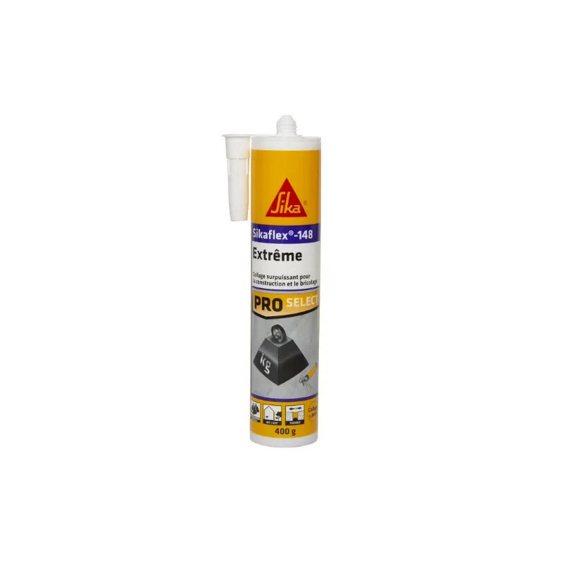 Sikaflex 148 extreem wit, 380 g patroon.