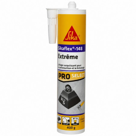 Sikaflex 148 extreme wit, cartridge van 380g.