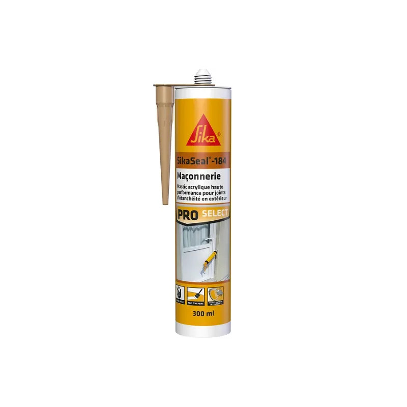 Sikaseal 184 beige metselwerk, 300 ml patroon.