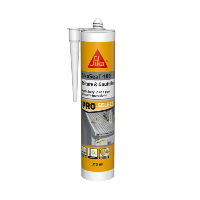 Sikaseal 189 dak en dakgoot grijs, 300 ml patroon.