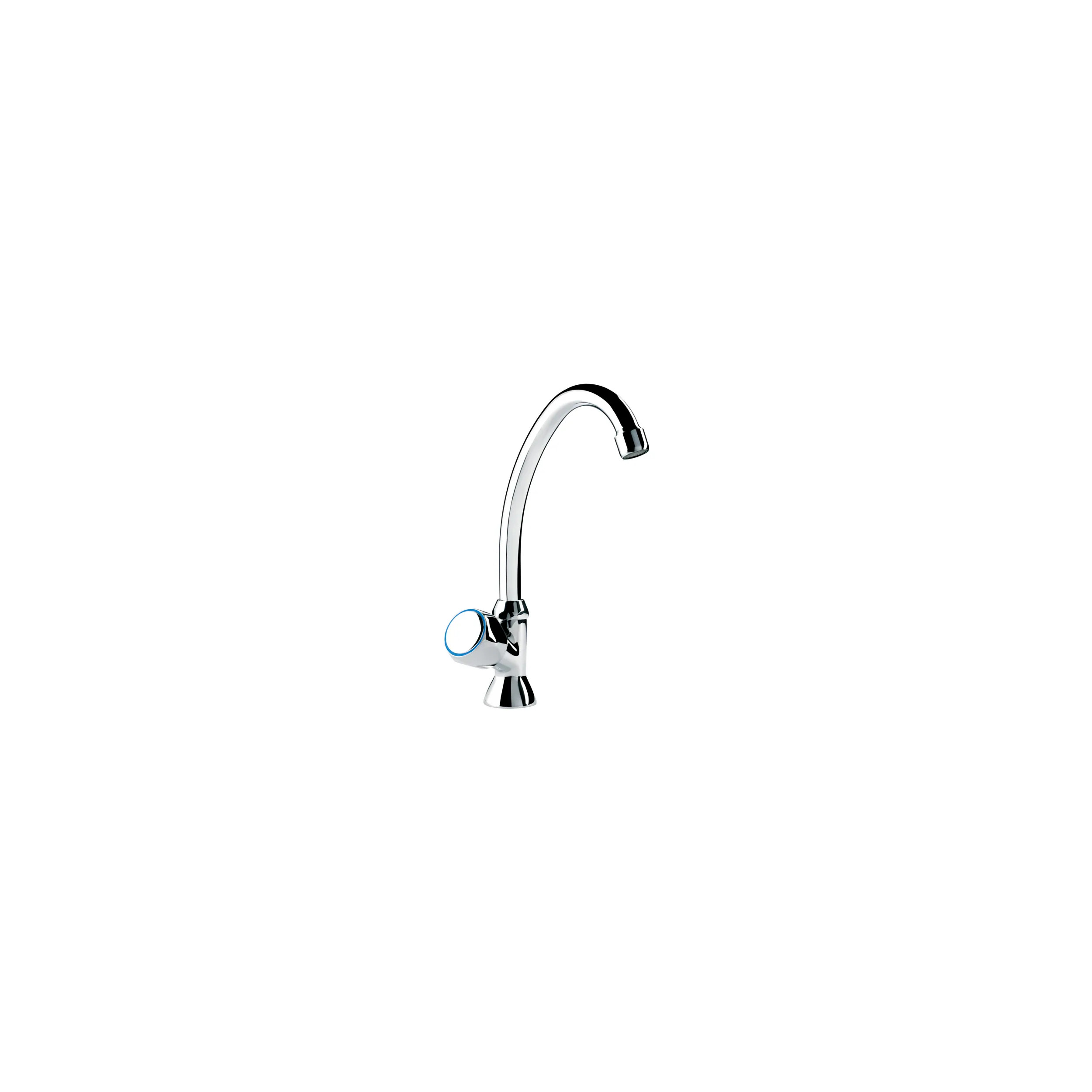 Grifo de lavabo, mezclador de lavabo de agua fría con caño alto