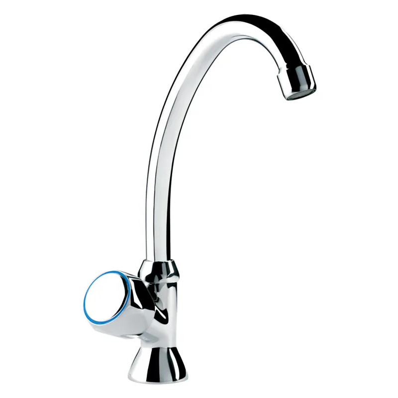 Grifo lavabo, grifo bimando lavamanos agua fría caño alto Grifo lavabo, grifo bimando lavamanos agua fría caño alto