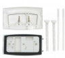 Onda inbouw tweeknops bedieningspaneel, wit