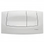 Onda inbouw tweeknops bedieningspaneel, wit