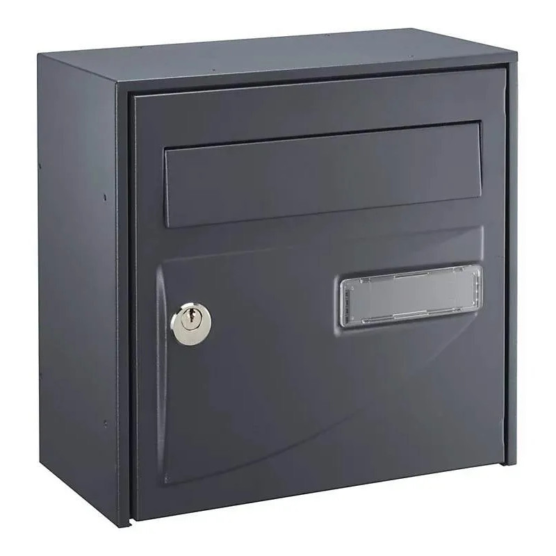 Probat compacte brievenbus, grijs.