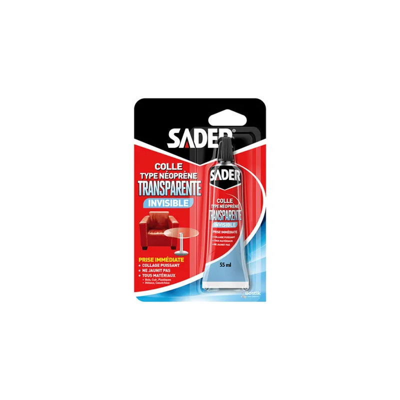 Transparante contactlijm, tube van 55 ml.
