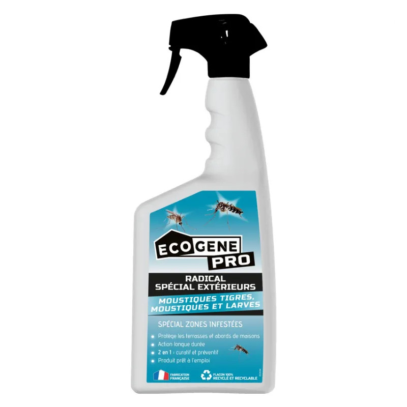 Tiger mosquito and larvae repellent, outdoor solution, effective in infested area