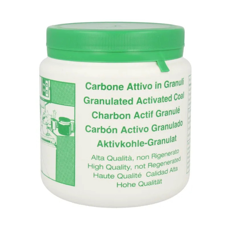Actieve kool in korrelvorm voor zuurkasten, 500g.