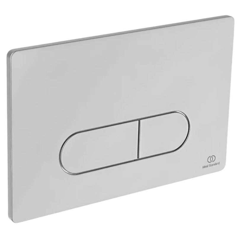 OLEAS bedieningspaneel met dubbel volume voor wand Wandcloset, glanzend chroom
