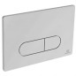 OLEAS bedieningspaneel met dubbel volume voor wand Wandcloset, glanzend chroom