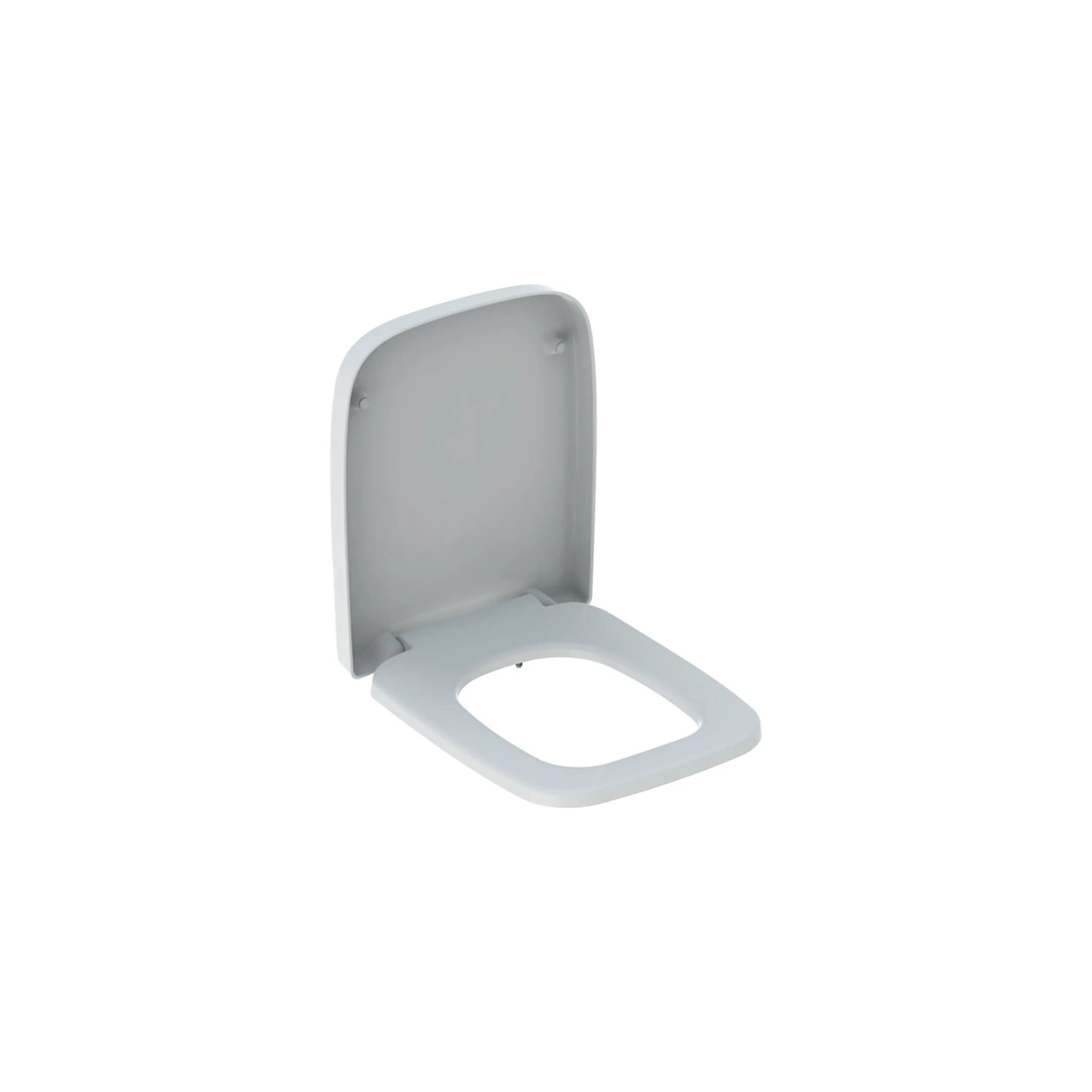 Abattant WC Geberit RENOVA PLAN forme rectangulaire, fixation par le dessus