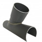 PVC takzadel 160x125 mm onder een hoek van 45 graden, 38 cm lang