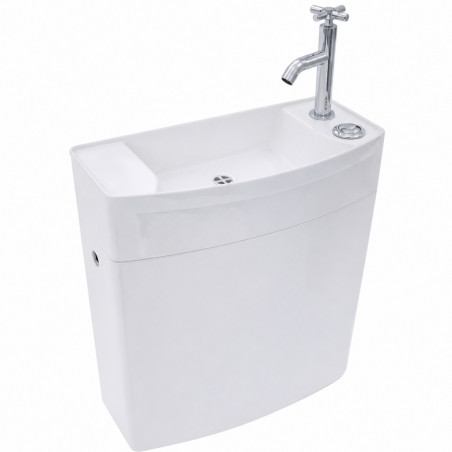 Spezifisches Schwimmerventil JOLLYFILL seitlich für Wand-WC mit Waschbecken.