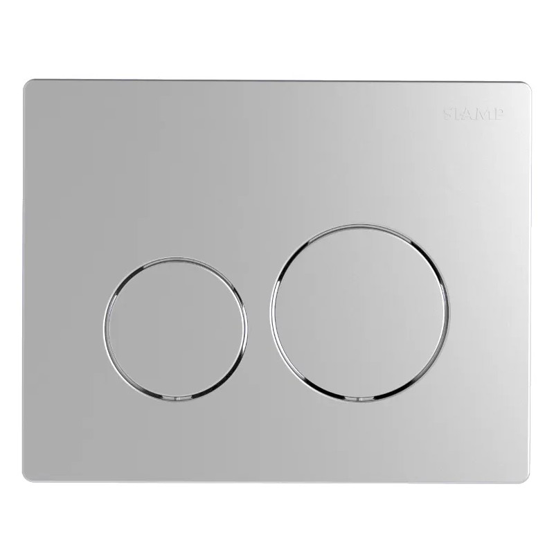 Inbouw WC-bedieningsplaat SIAMP Ingenio dubbel volume, mat chroom