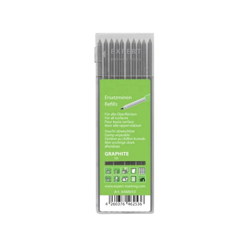 Navulling voor 10 grafietstiften 125x2.8mm.