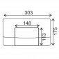 Regiplast bedieningspaneel voor wandcloset, one-touch wit