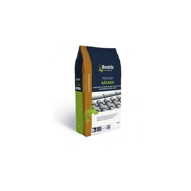 Witte mortelmix, zak van 5 kg.