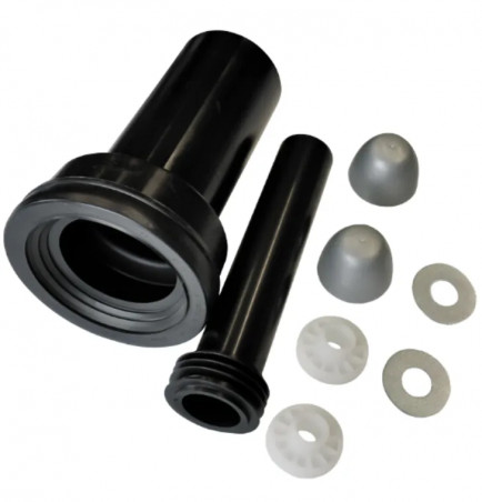 Wand-WC-Set mit 90 mm Abfluss und 45 mm Zulauf, B. 230 mm