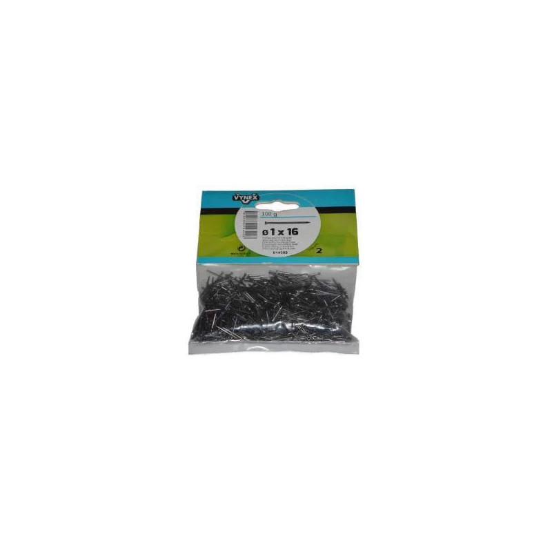 TH stalen punt 16x1mm, zakje van 100g.