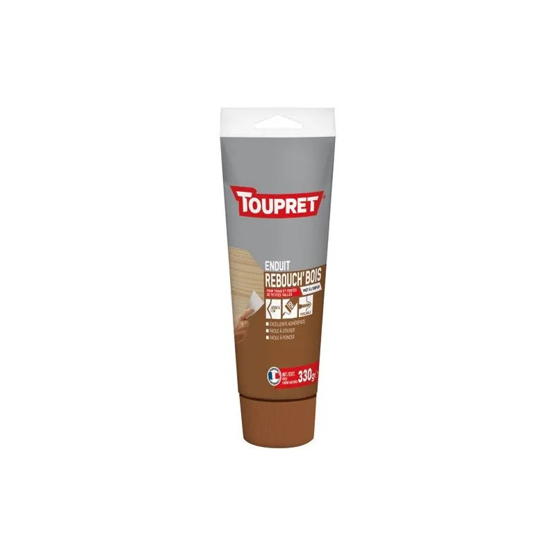 Holzspachtelmasse für Innen- und Außenbereich, natürliche Eiche, in Paste, Tube mit 330g