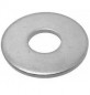 Brede platte ring van gegalvaniseerd staal 14 mm, 6 stuks.