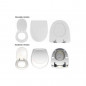 Witte Gilia toiletzitting VERKOCHT.