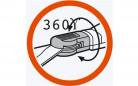Klassieke 360° draaibare grasschaar voor kanten, recht knippen