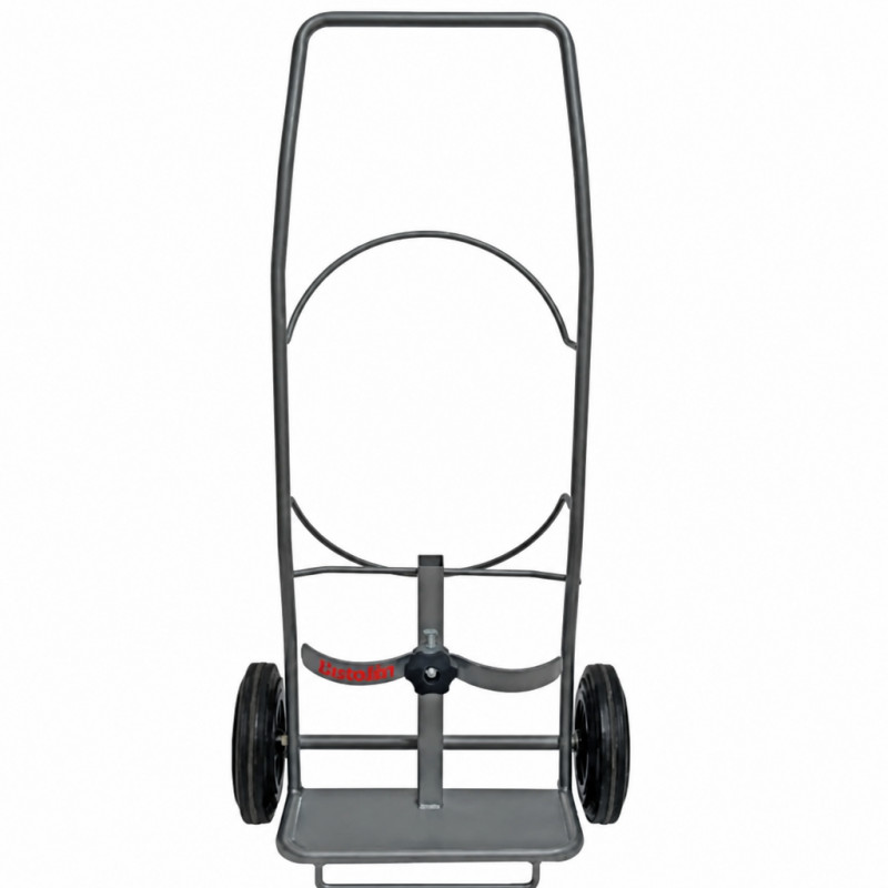 Leerer Wagen für Sauerstoff- und Acetylenflaschen. Leerer Wagen für Sauerstoff- und Acetylenflaschen.