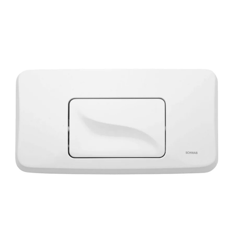Witte GALA bedieningsplaat voor inbouw hangtoilet, enkel volume Witte GALA bedieningsplaat voor inbouw hangtoilet, enkel volume