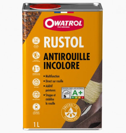 Inhibidor de óxido incoloro RUSTOL, bidón de 1 L.