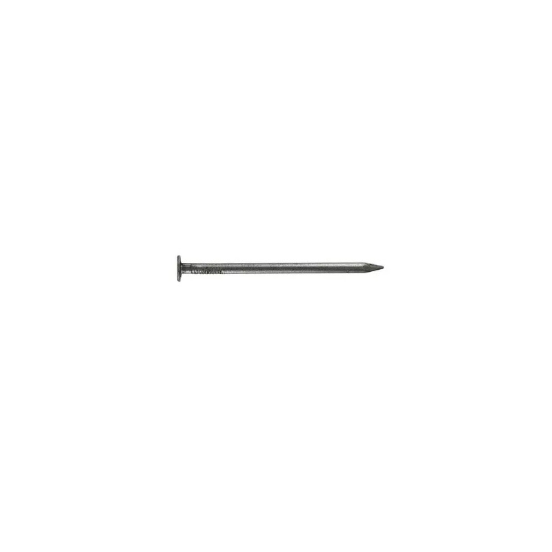 Platte punt in ruw staal 1.3x20mm, zakje van 135 gram.