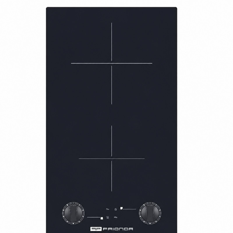 Domino vitrocerámico 29x51cm negro con mandos. Domino vitrocerámico 29x51cm negro con mandos.