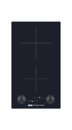 29x51cm black ceramic glass domino with handles.