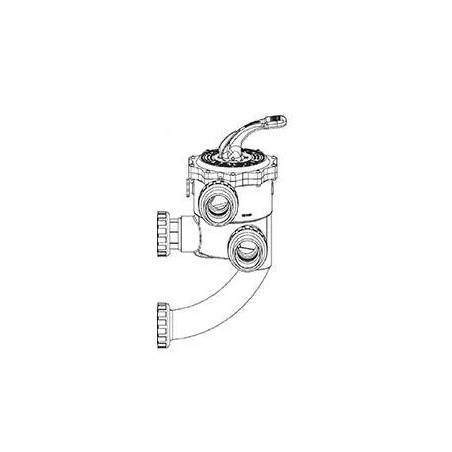 Side 1''1/2 Ventilkit für MICRON Filter mit gebogenem Anschluss