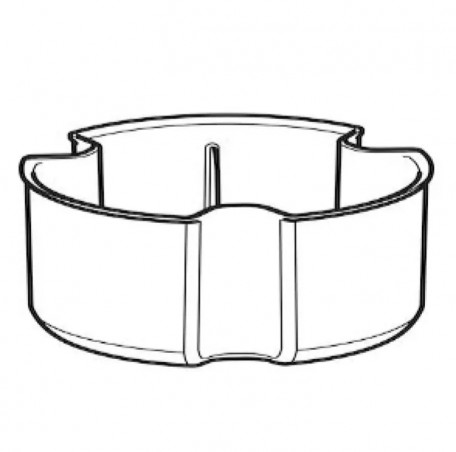 Tazza in gomma per filtro doccia GEBERIT, tazza per sifone 40 mm