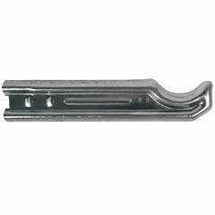 Heizkörperhalter aus Gusseisen mit 4 Säulen, zum Einbetonieren, Länge 26 cm.