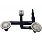 Space-saving black sink drain, two FRAGRANIT manual bowls with sauce drainer