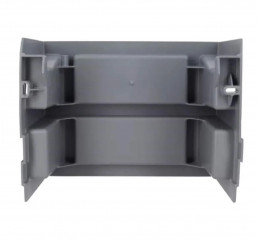 PVC enkel stootbord voor Engelse binnenplaats, hoogte 18 cm, 26 x 13,5 cm, lichtgrijs