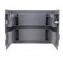 PVC enkel stootbord voor Engelse binnenplaats, hoogte 18 cm, 26 x 13,5 cm, lichtgrijs