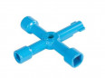 4-takssleutel 70 x 70 mm voor meter