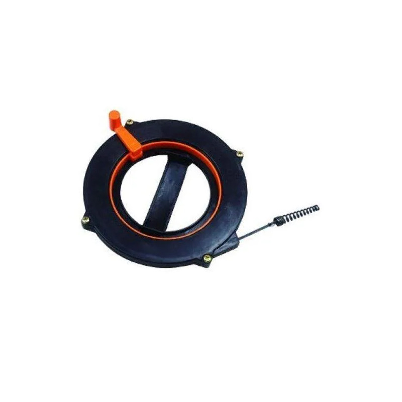 Pijpontstopper met haspel, 6 meter